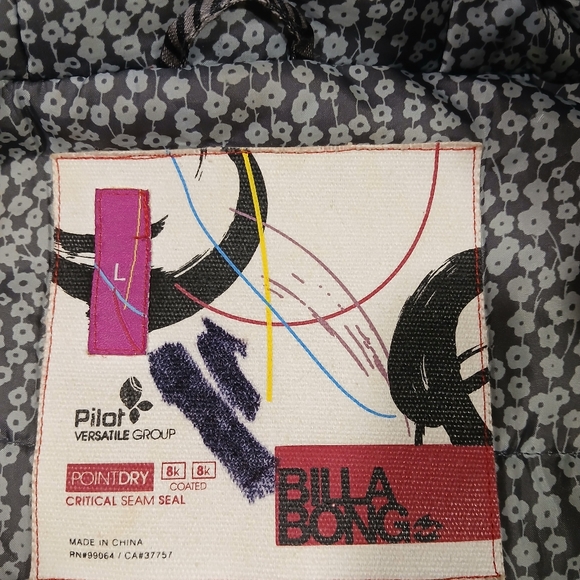 BILLABONG Snowboarding Jacket - GIRLS/JUNIOR LARGE - Picture 9 of 16